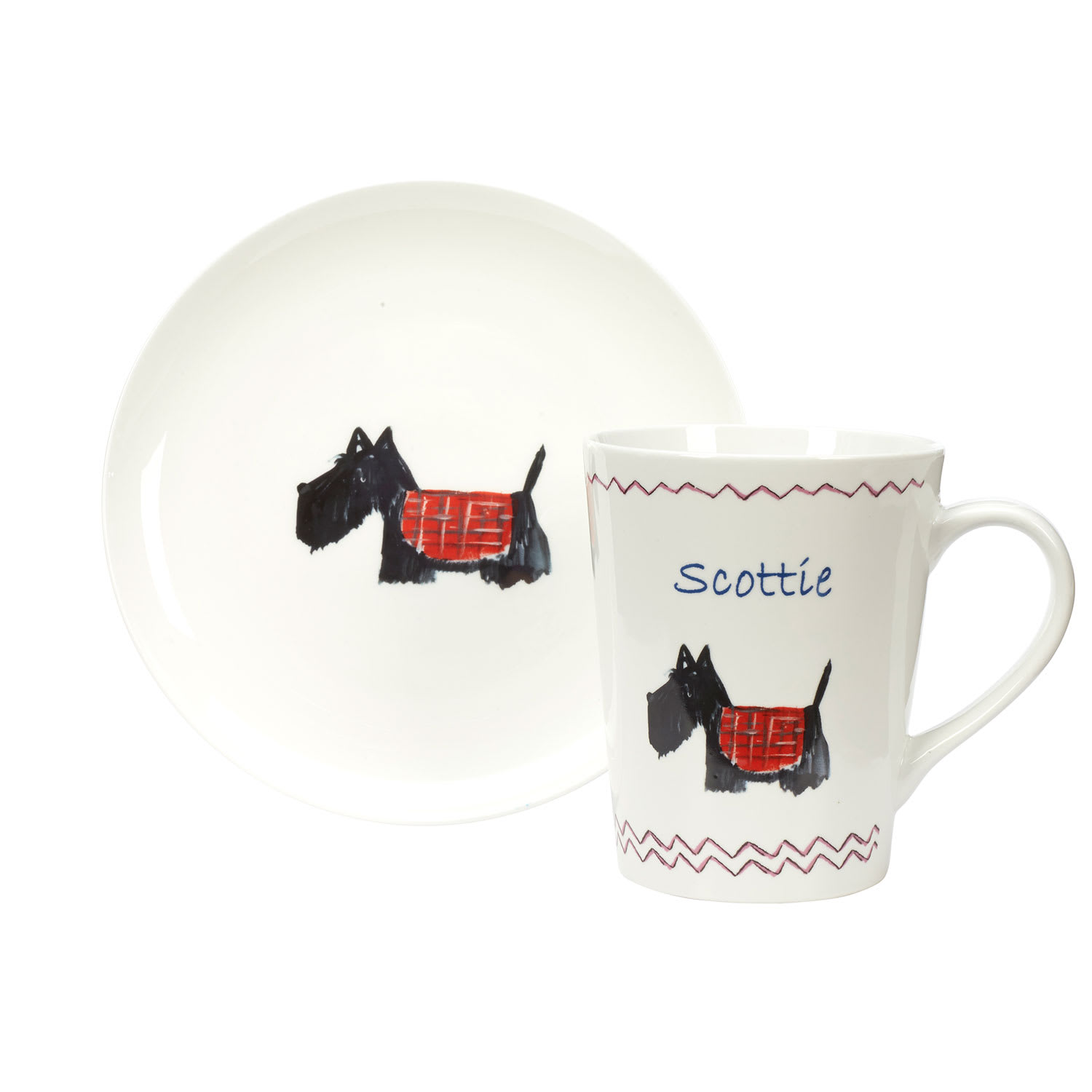 Scottie Terrier Mug & Salad Plate Set