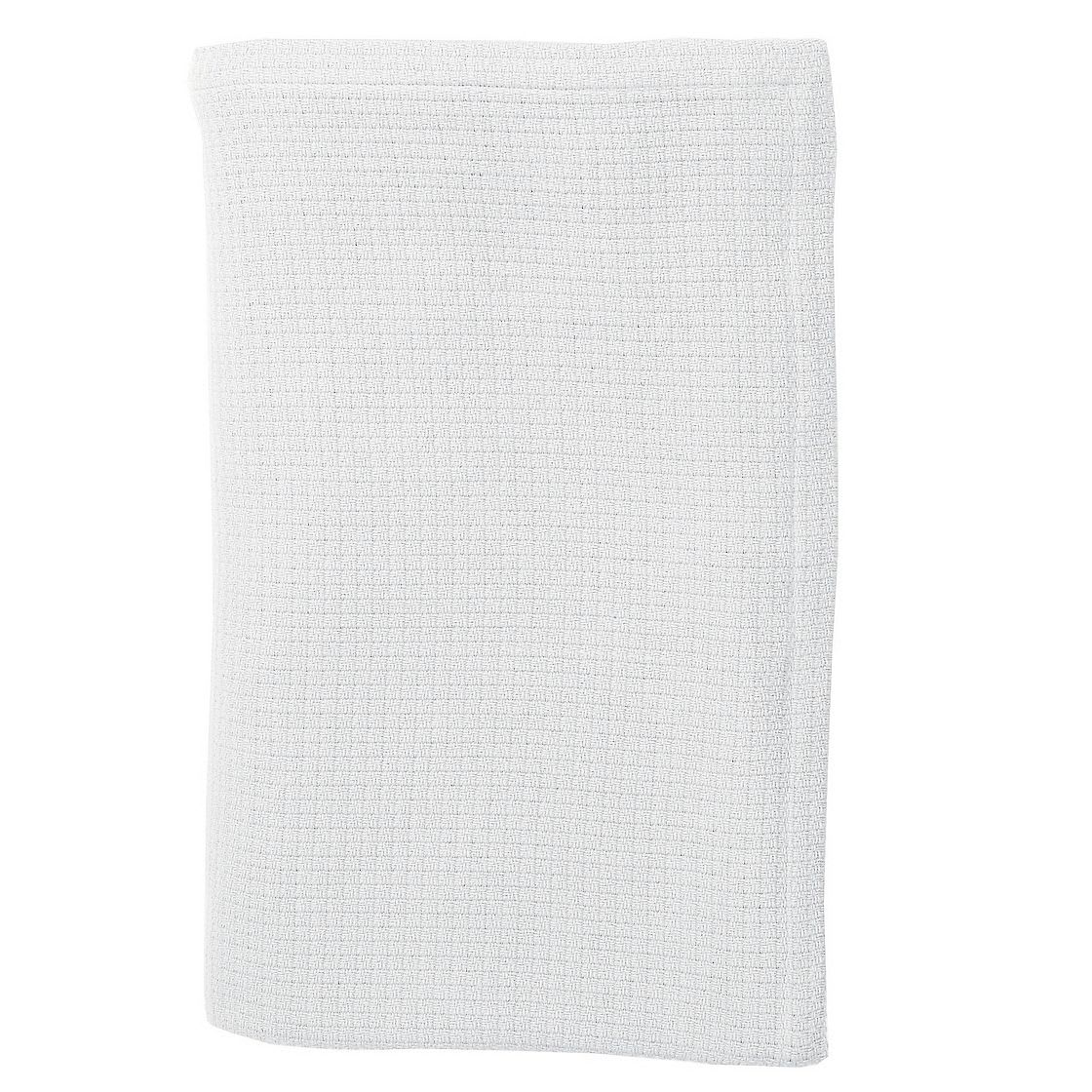 Cotton Weave Blanket - White