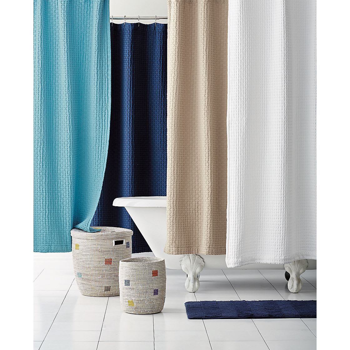 Company Cotton™ Basketweave Cotton Shower Curtain