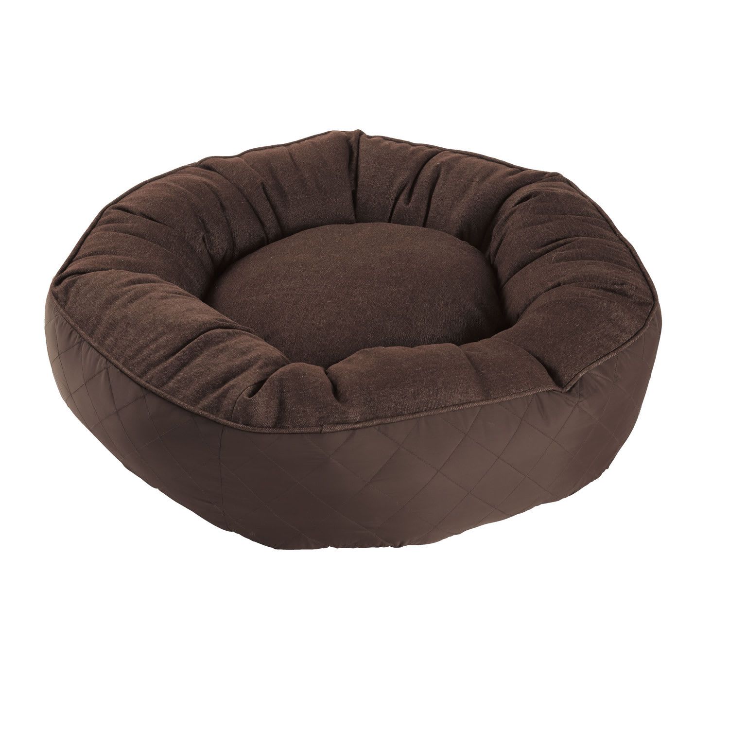 Solid Round Dog Beds – For Dogs Who Like To Curl - Brown