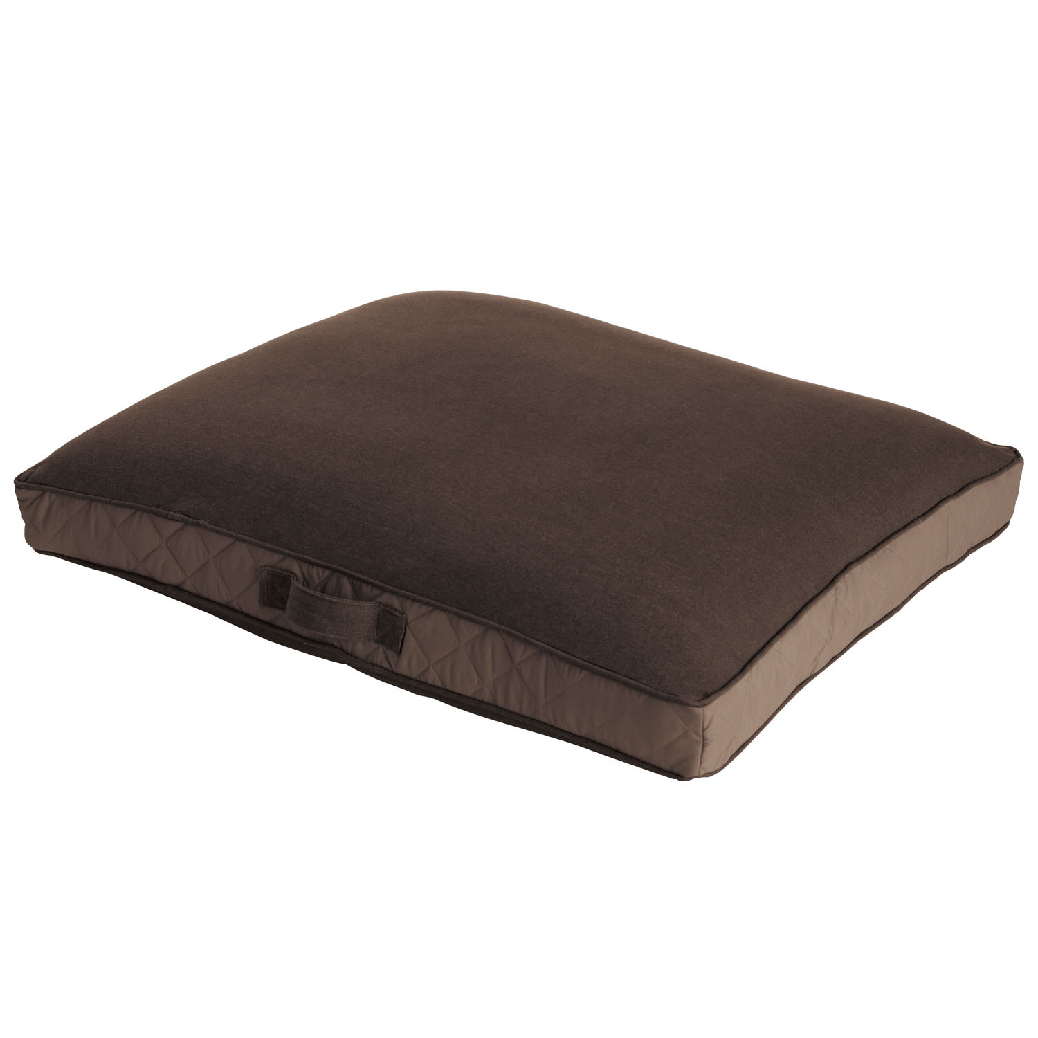 Solid Rectangular Dog Bed Cover - Brown