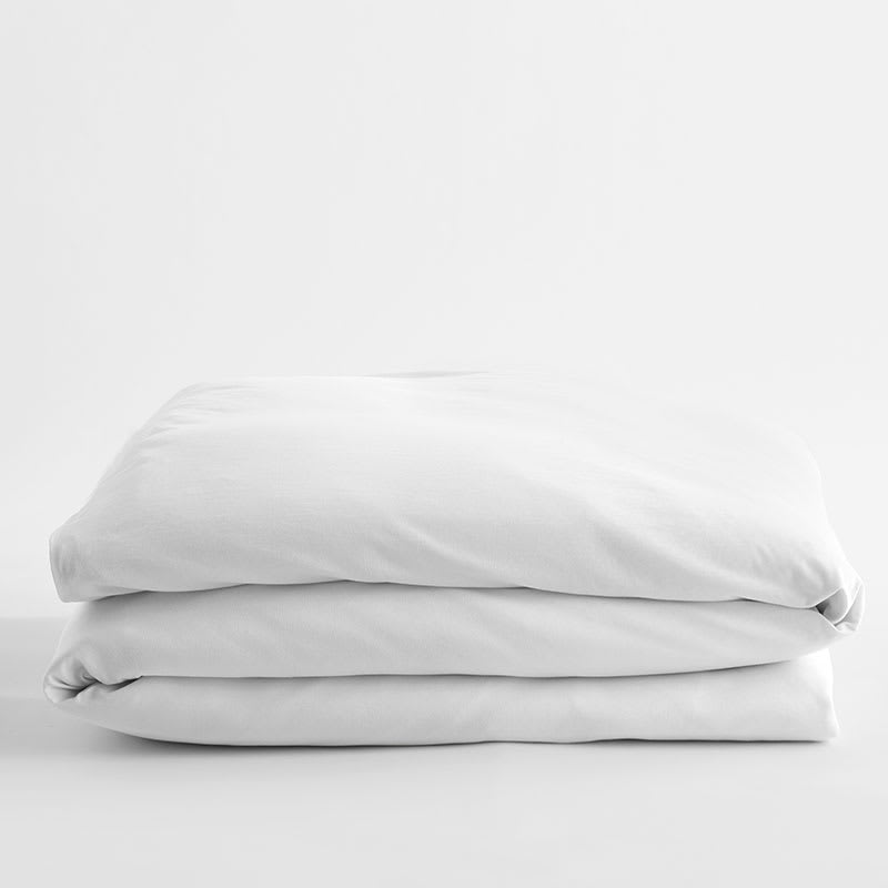Company Cotton™ Organic Cotton Jersey Duvet Cover - White