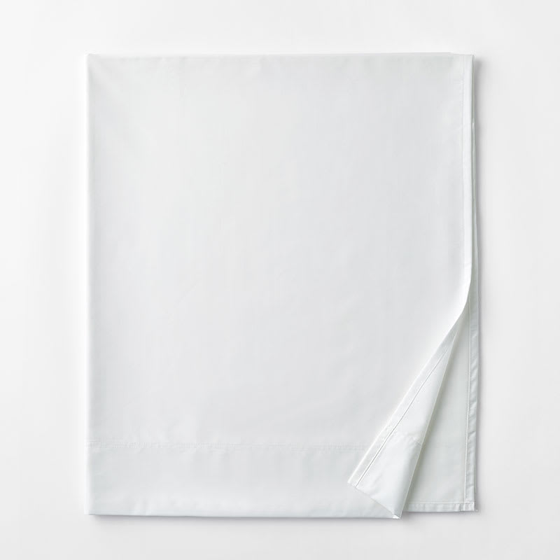 Legends Hotel™ Supima® Cotton Wrinkle-Free Sateen Flat Sheet - White