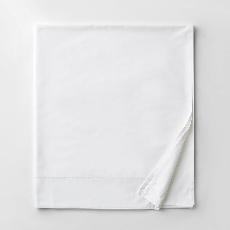 Company Cotton™ Organic Cotton Sateen Flat Sheet - White