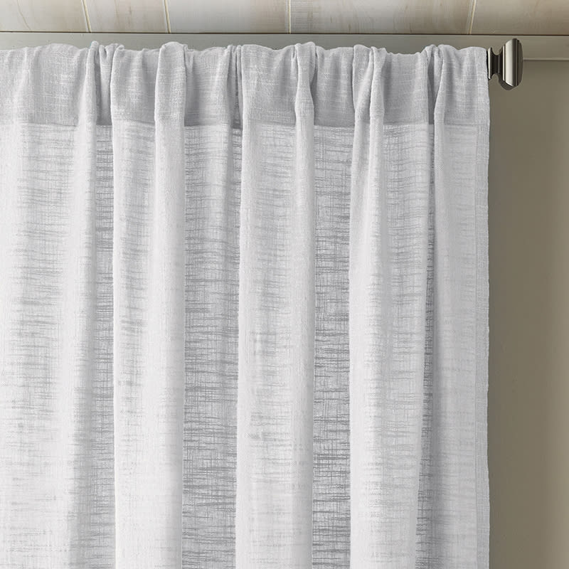 Concord Cotton Window Curtain - White