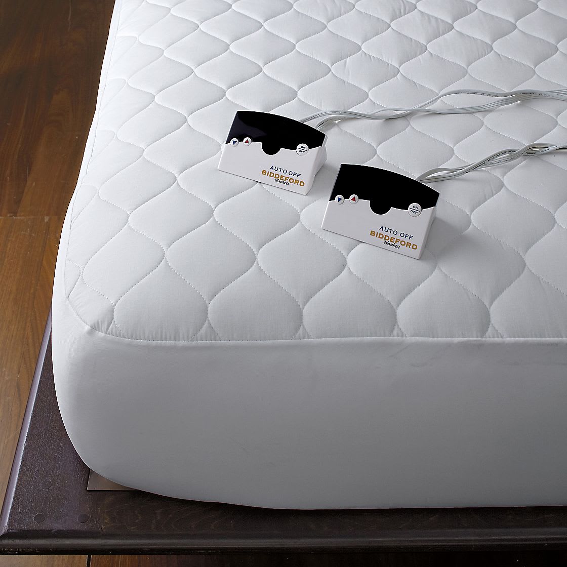 Quilted Heated Mattress Pad - White