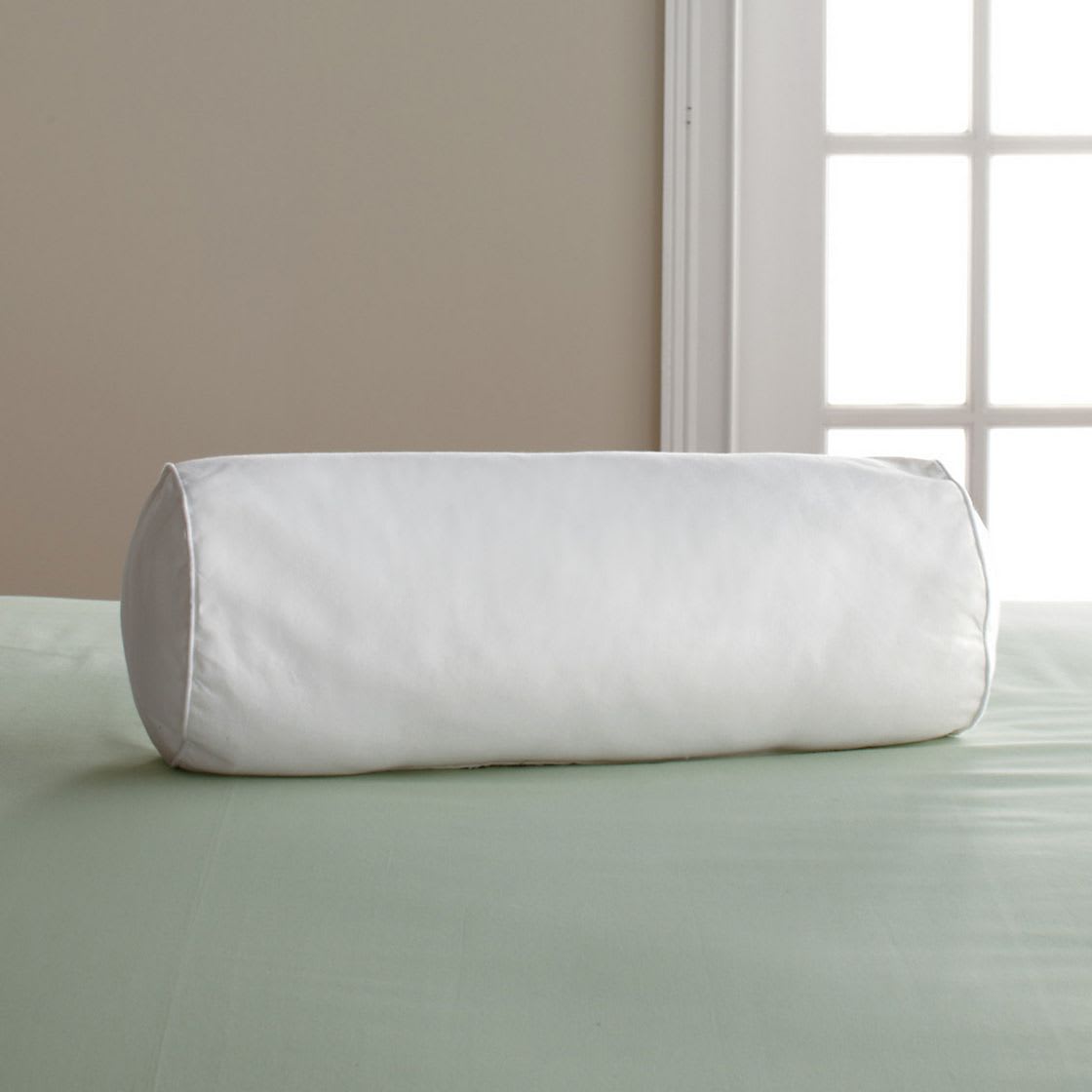 Company Down-Free Medium Density Neckroll Pillow Insert - White