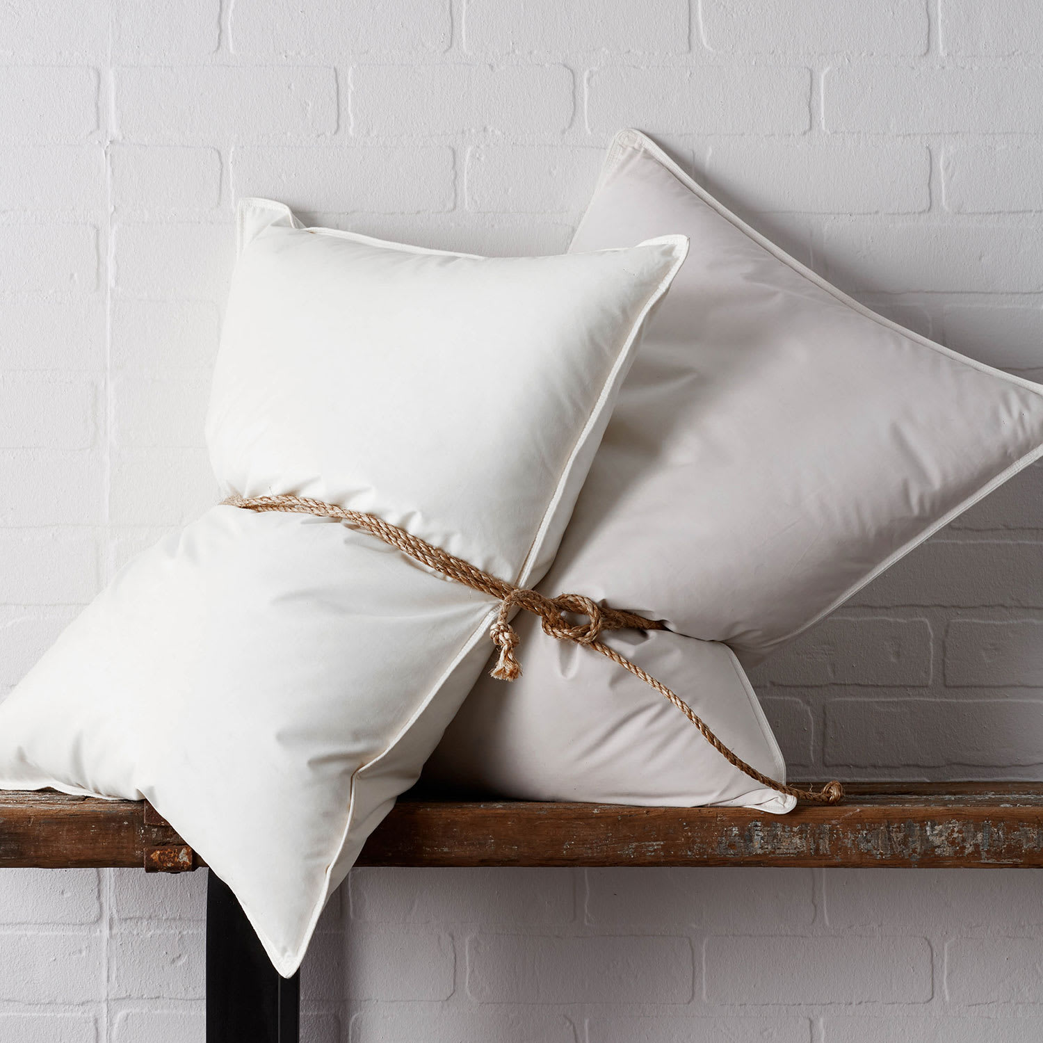 Cstudio Home Organic Cotton European Down Pillows - White