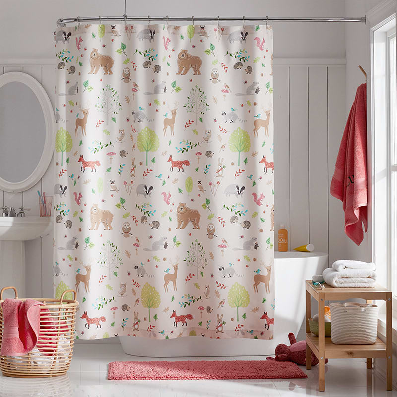 Company Kids Woodland Forest Shower, Kid Girl Shower Curtain