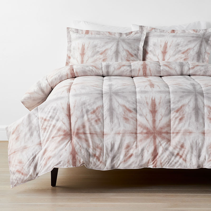 Cstudio Home Tie Dye Organic Comforter Set, Queen Bed Comforter Set