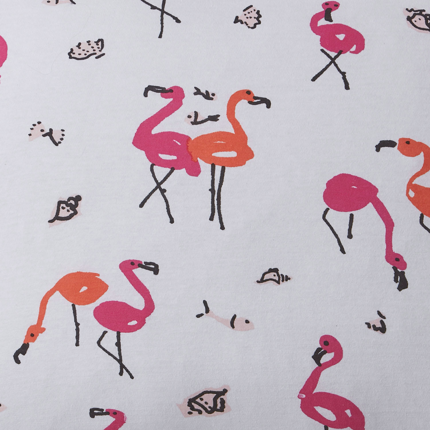 Flamingo Cove Cotton Jersey Fitted Sheet - Multi