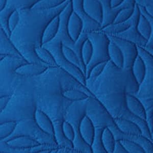 Mini Leaf Cotton Quilted Sham - Classic Blue