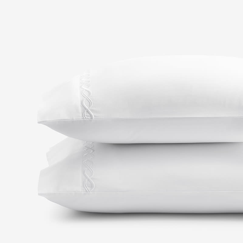 White company clearance pillowcases