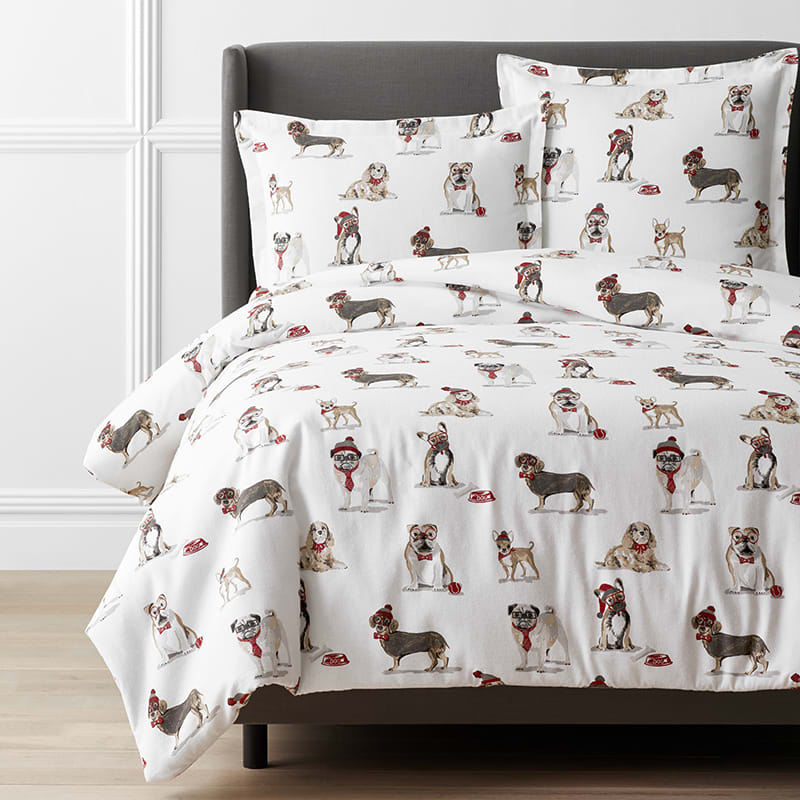 Christmas dog outlet duvet cover