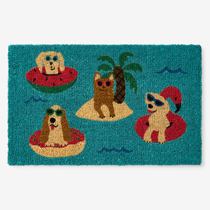 Summer Novelty Coir Mats - Dogs