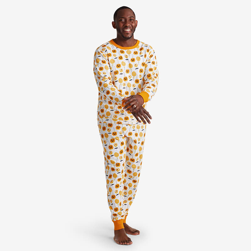 Organic Men's Snug-Fit Print Pajamas Set