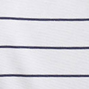 Legends Luxury™ Stripe Yarn-Dyed Pima Cotton Pajama Set - White/Midnight Blue
