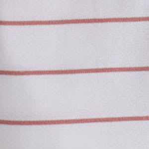 Legends Luxury™ Stripe Yarn-Dyed Pima Cotton Pajama Set - White/Rose