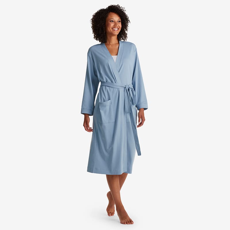 Pima Cotton Women's Kimono Robe The Company Store