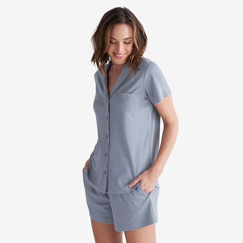 Pima cotton pajama short set hotsell