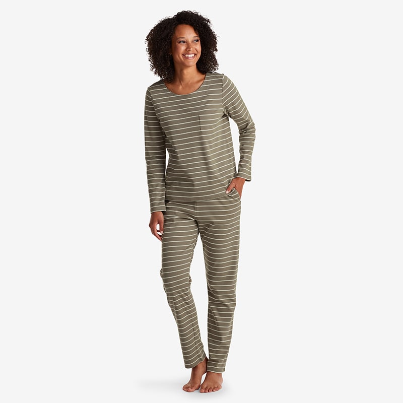 Luxe Pima Evergreen Pajama Set