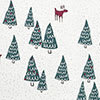 Printed Cotton Napkins - Winter Woods
