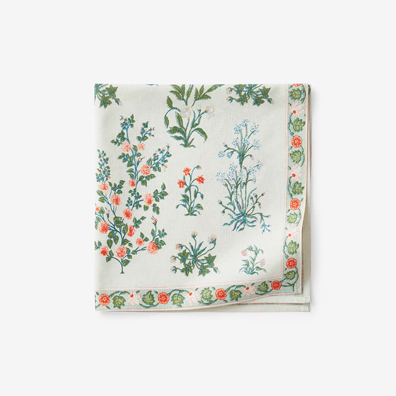 Summer Garden Floral Print Cotton Napkins