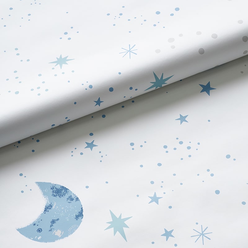 Night Sky Moon and Stars Nursery Wallpaper | The Company Store