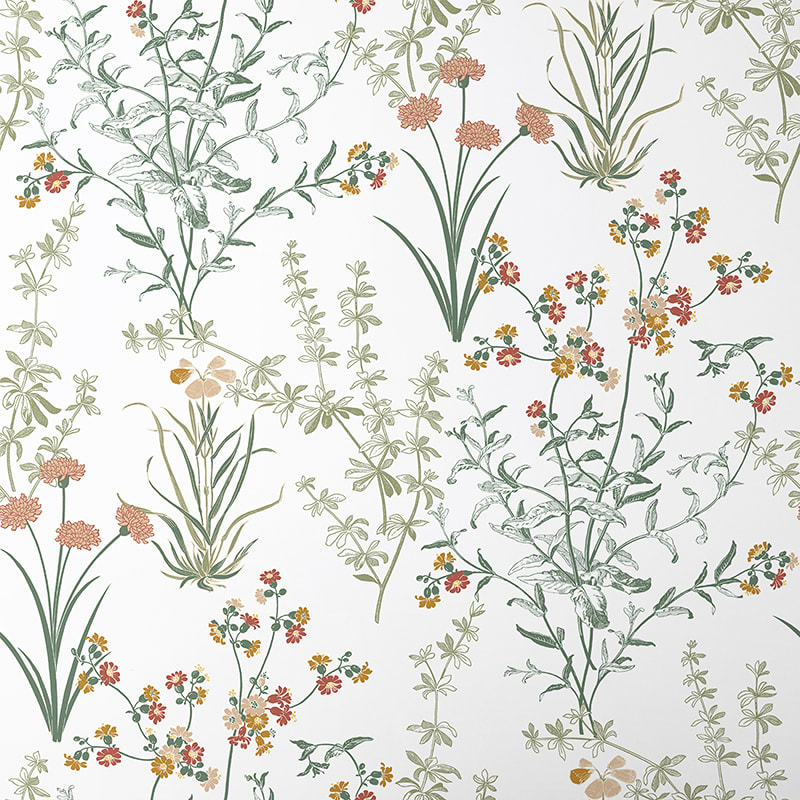 Jardin Wildflower EcoFriendly Wallpaper The Company Store