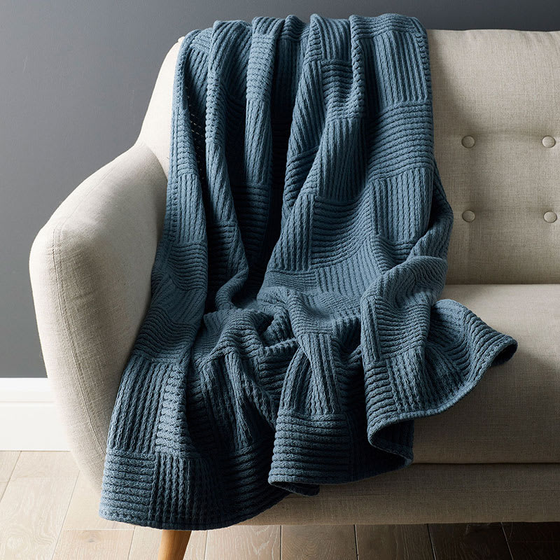 Large Basket Weave Throw Blanket | The Company Store