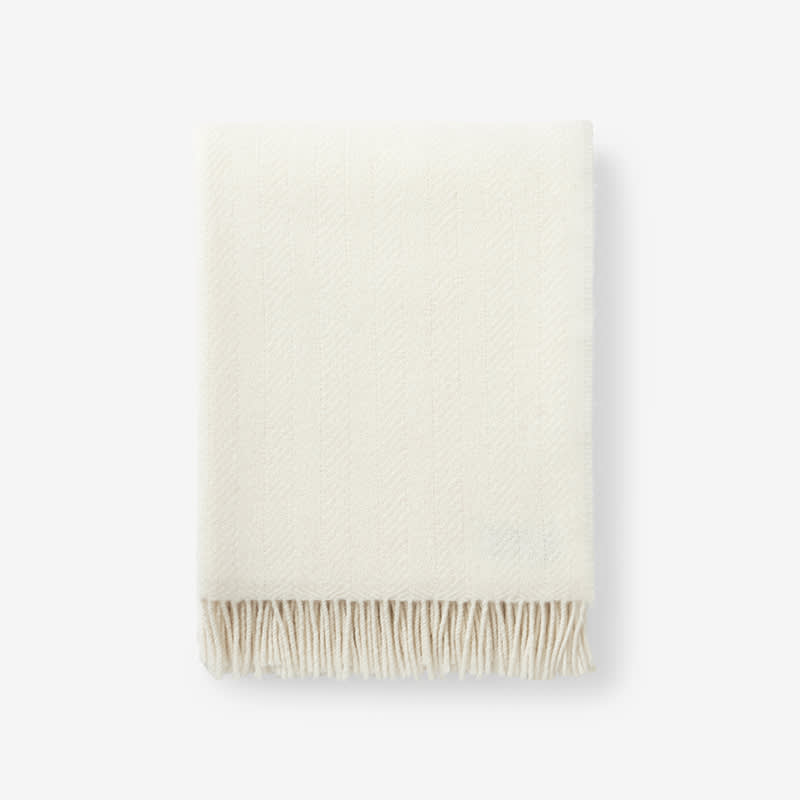 Herringbone Throw Cream