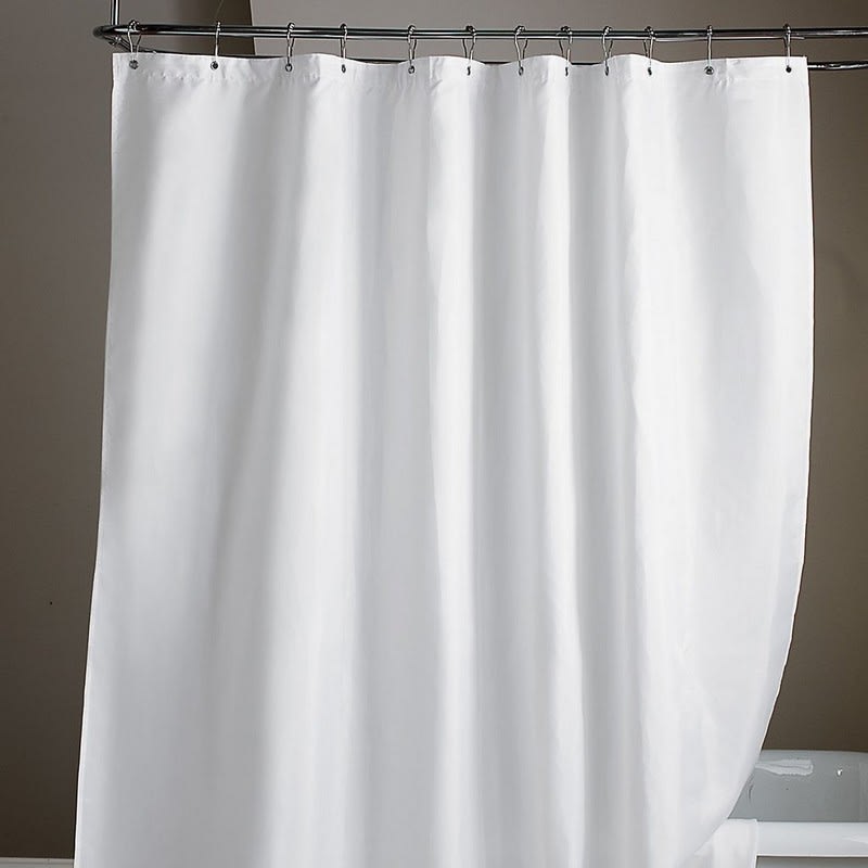 BETTER Home Collection Shower Curtain Liner With Magnets White New 