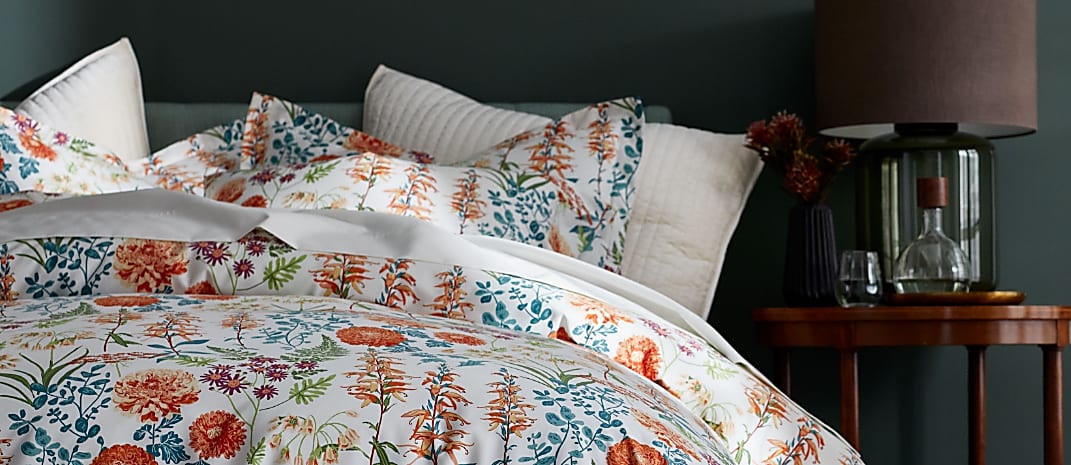 colored duvet cover