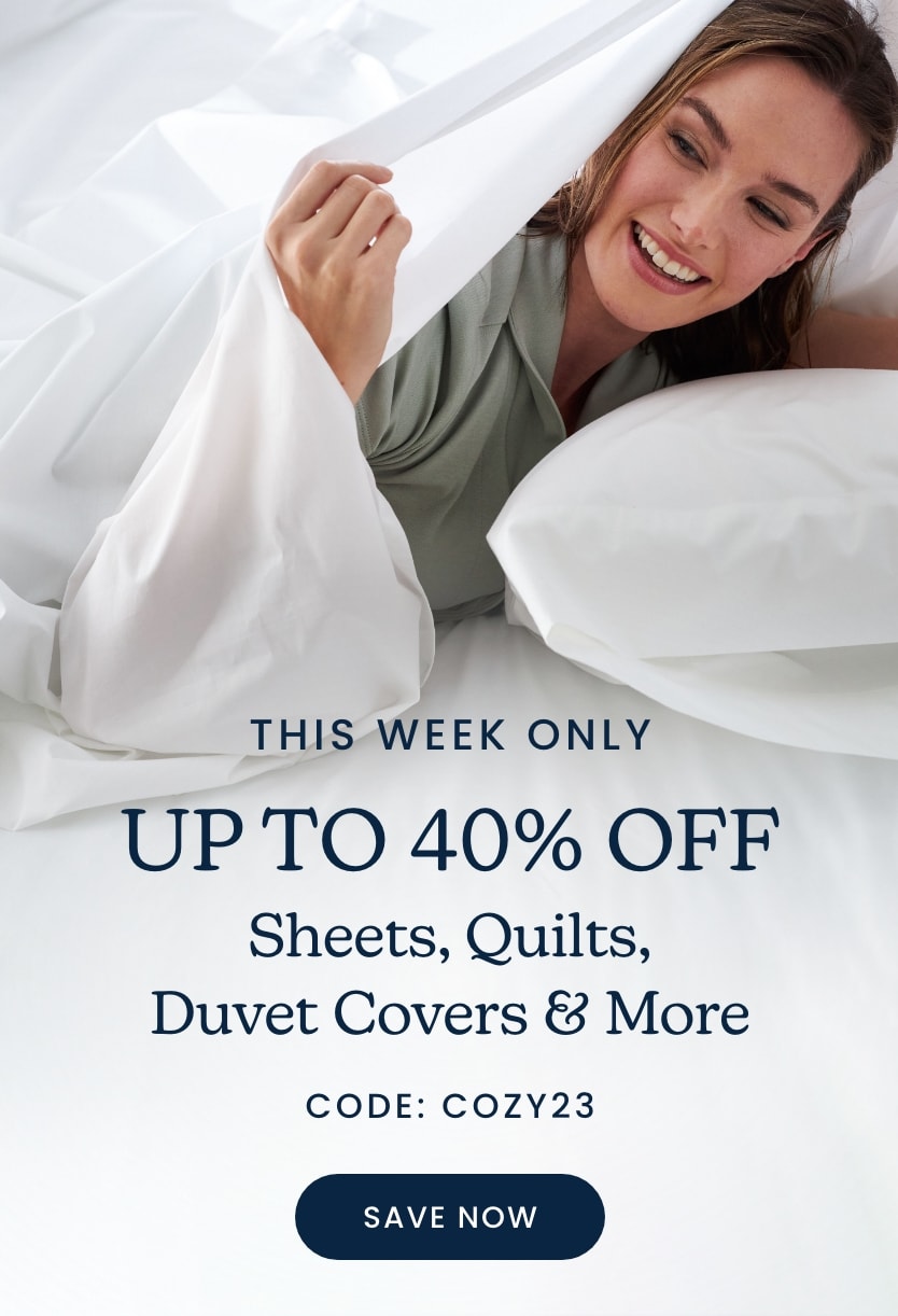 Up to 40% Off Sheets, Quilts & More