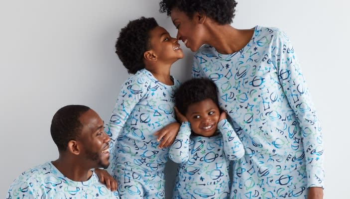 family in pajamas