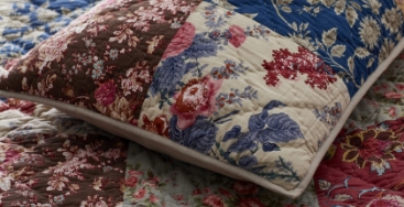 Ophelia Handcrafted Cotton Quilt & Shams