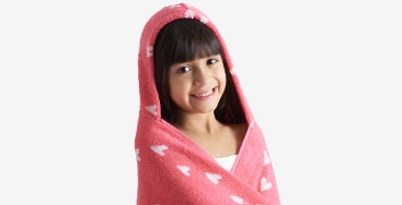 Company Kids™ Heart Cotton Hooded Towel