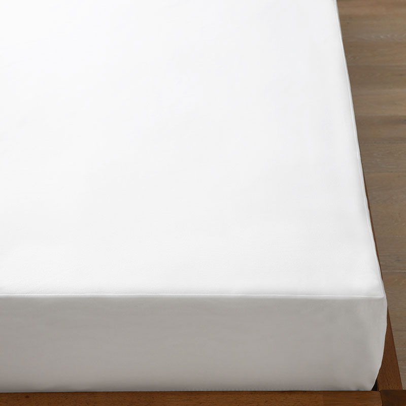 The Company Store Classic Easy-care Jersey Waterproof Mattress Pad In White