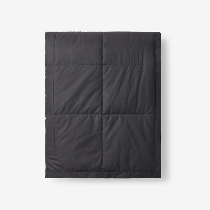 The Company Store Premium Down Throw Blanket In Charcoal Gray