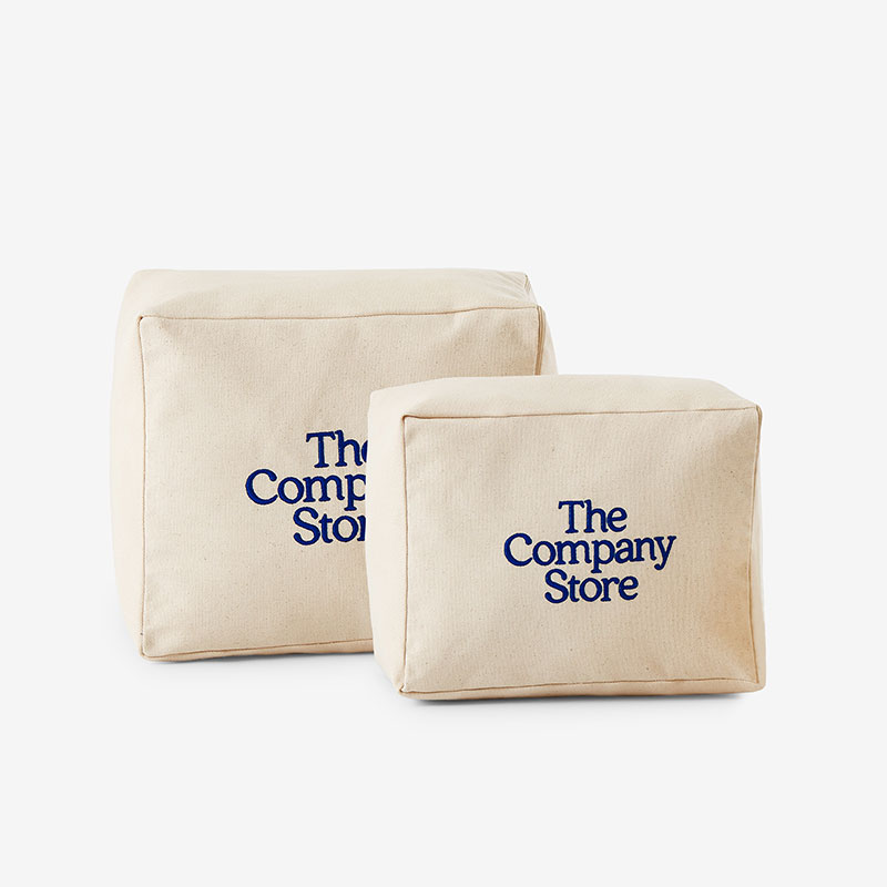 The Company Store Storage Bag In Beige/ivory