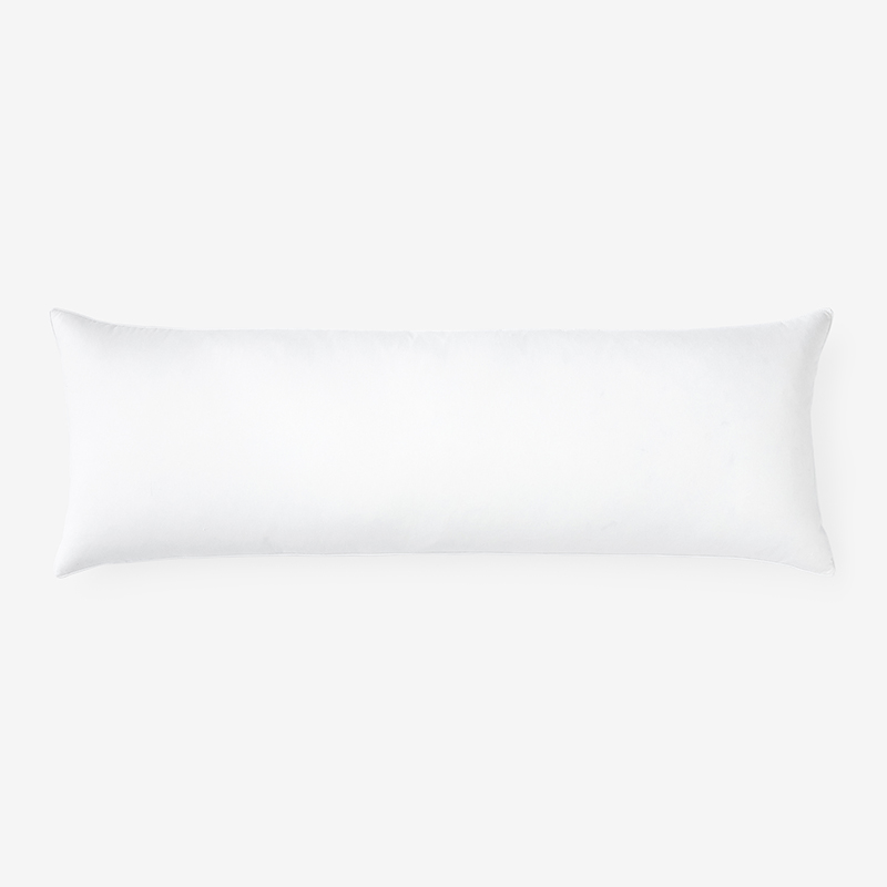 The Company Store Feather And Down Lumbar Pillow Insert In White