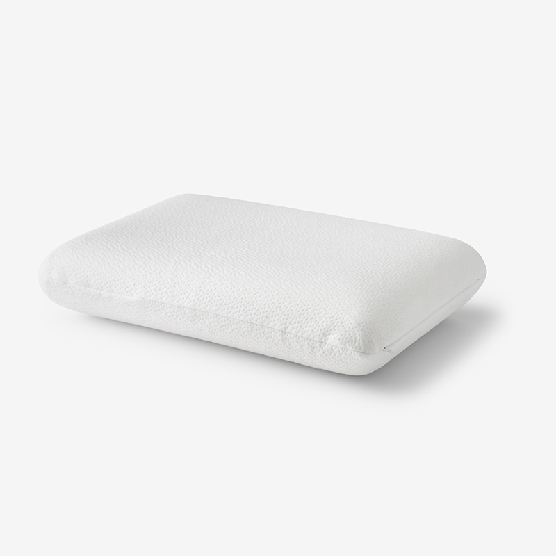 Neck Support Memory Foam Pillow - White, Knit, Tencel Lyocell | The Company Store