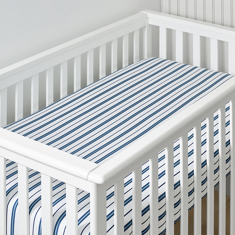 Striped crib shop bedding