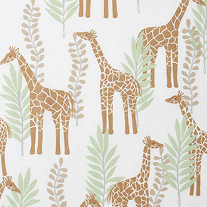 Giraffe Play Classic Cool Organic Cotton Percale Sham - Gray, Toddler