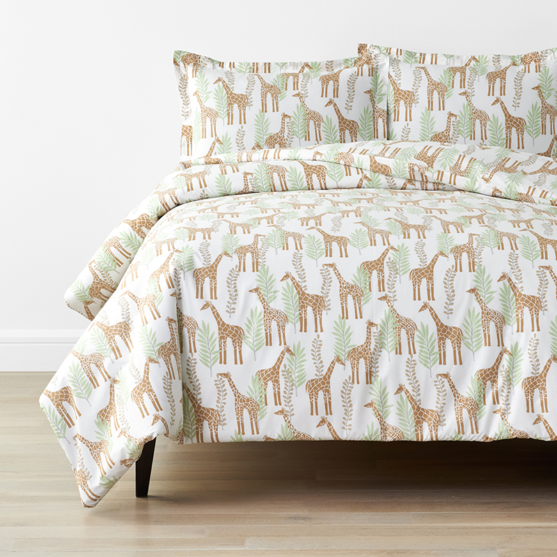 Giraffe Play Organic Kids' Duvet Cover Set | The Company Store