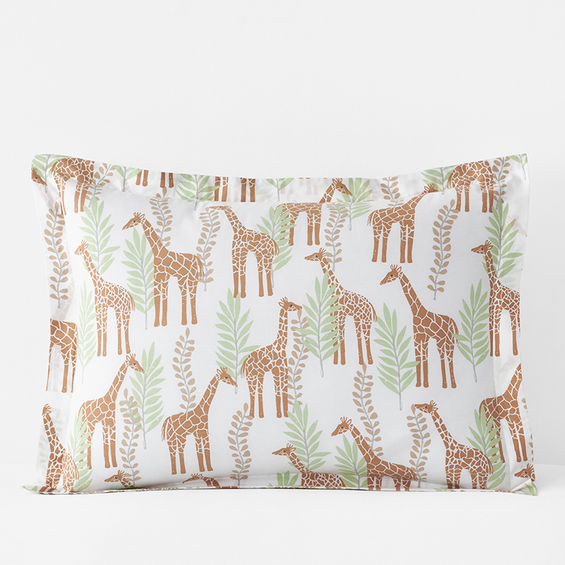 Company Kids™ Giraffe Play Organic Sham | The Company Store