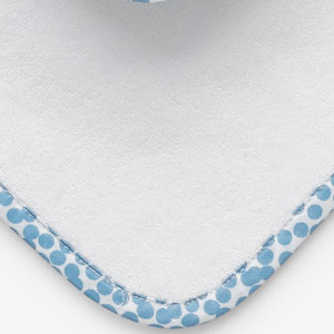 Baby Washcloth Set - Dots Blue