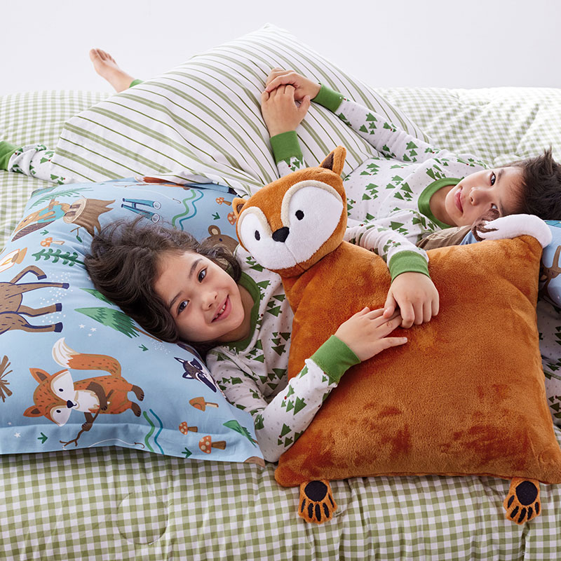 Cute Animal Pillow Foldable Plush Cushion Pig Husky Sheep Decor Pillows  Hamster Dinosaur Panda Lion Quilt Kids Adults