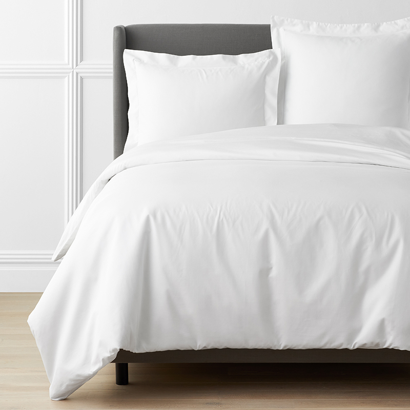 thumbnail interactive-video image 1 of The House Of Emily King Size Egyptian Cotton Sateen Duvet Cover Set - Black, 400 Thread Count 1 of 5