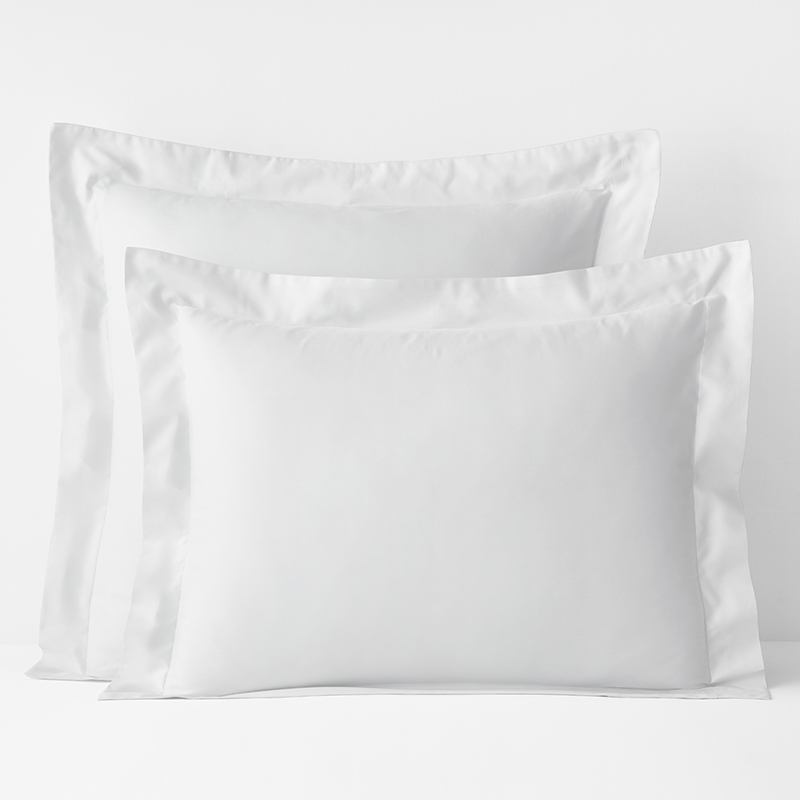 The Company Store Premium Smooth Egyptian Cotton Sateen Sham In White